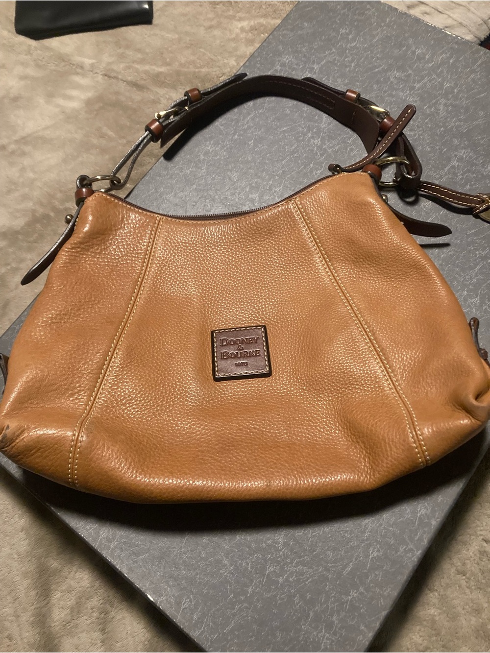 Dooney & Bourke Tan Leather Hobo Bag
